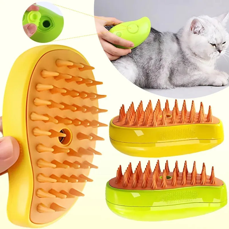 3-in-1 cat steam brush, self-cleaning steam cat brush, cat steam brush mass  GX